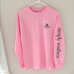 Simply Southern Pink Turtle XMAS Tee Size M